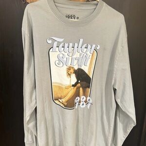 Taylor Swift Gray Long Sleeve Tee